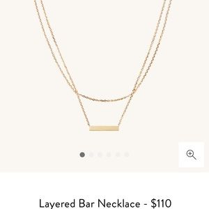 Mejuri Layered Bar Necklace